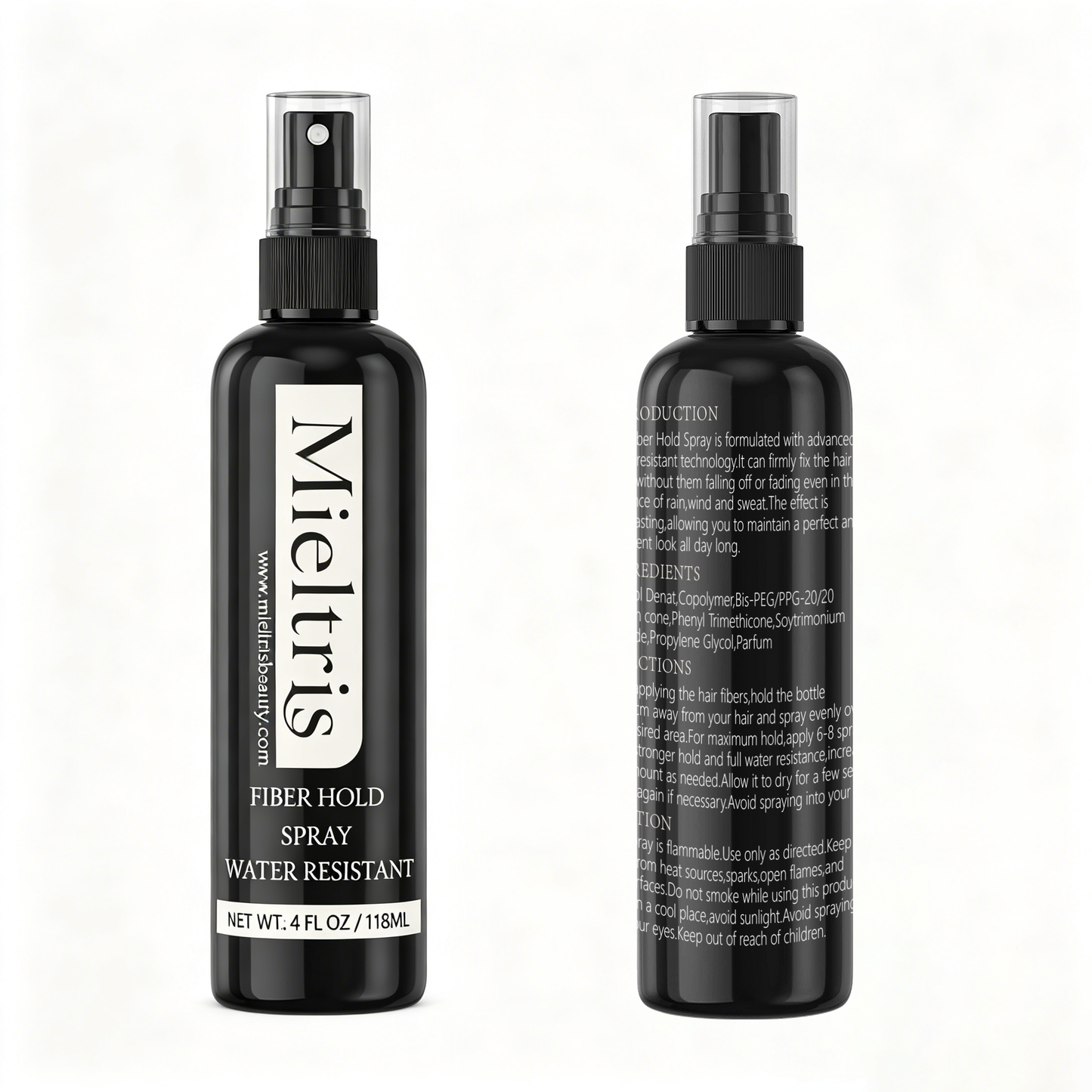 Water Resistant Hair Fiber Holding Spray