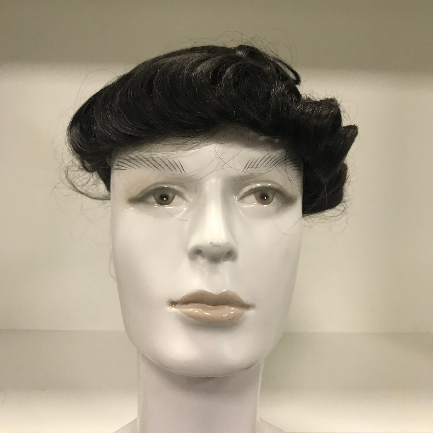 BH Q6 Toupee 8x10, #1B Black Human Hair, Durable Mixed Lace & PU Men Hair System