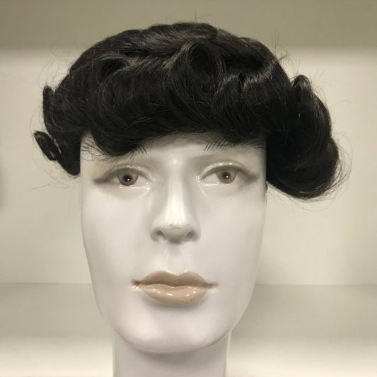 Bond Toupee 8x10, #1B Black Human Hair, Mono Center PU Coating Durable Men Hair System