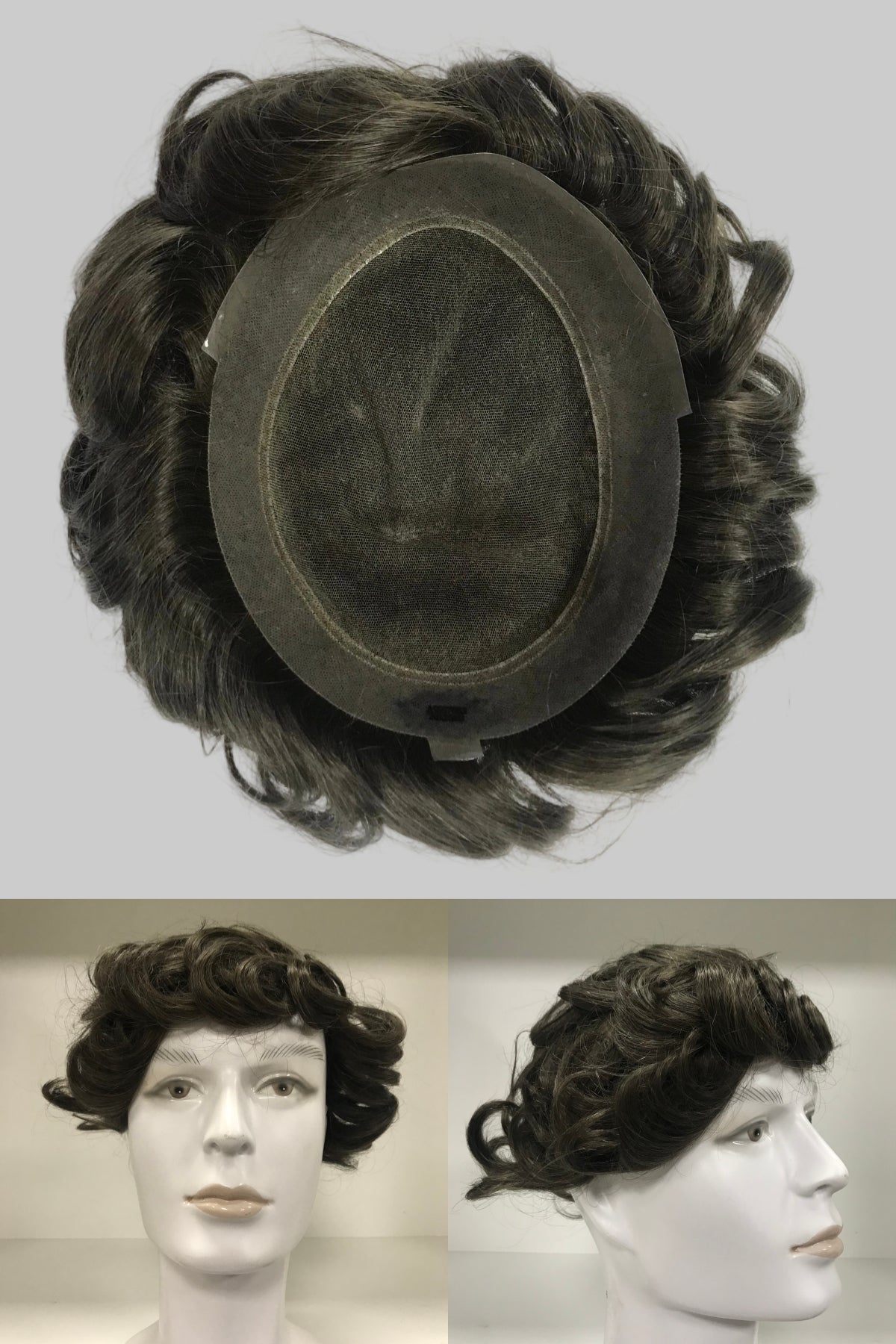 Australia Toupee 8x10, #5 Light Brown Human Hair, Lace & PU Combination Base Men Hair System